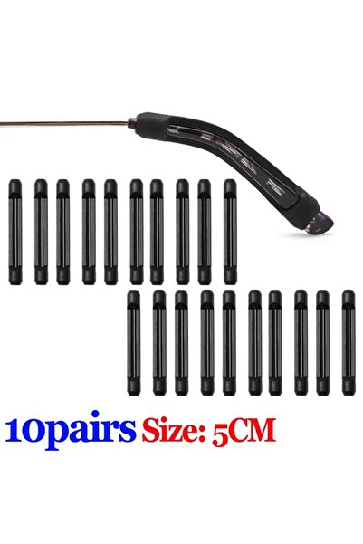 Choice4 black-20pcs 10/20pcs Glasses Anti-slip Silicone Sleeve Eye Frame Leg ...