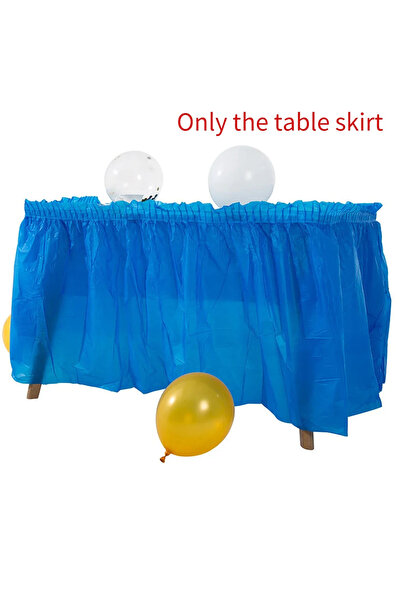 Choice14 Navy Table skirt Disposable Table Skirt Plastic Party 6 colors 75x43...