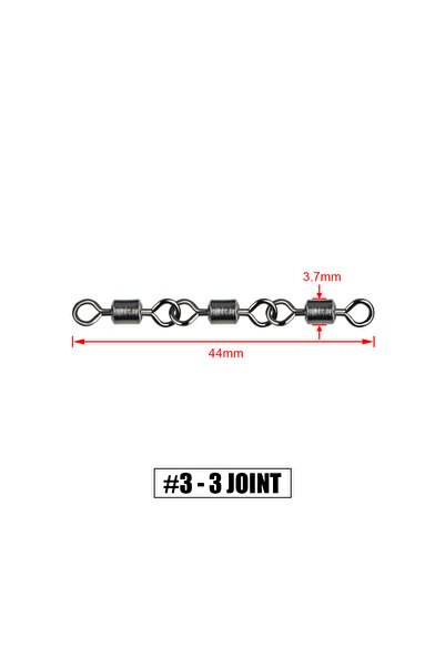 Choice 3 Jointed No 3 Spinpoler 20pcs Ball Bearing Swivel 2 3 4 5 Jointed Fis...