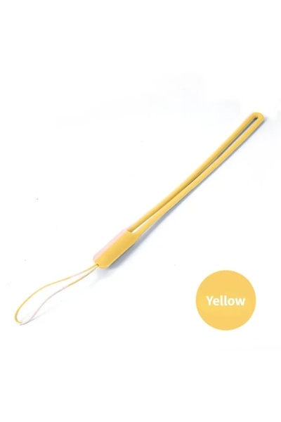 Choice17 1PCS Yellow Silicone Wrist Straps Mobile Phone Strap Charms Cute Lan...