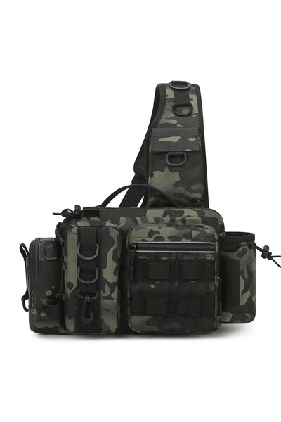 Choice Black CP Fishing Tackle Backpack Lure Box Gear Storage Bag Fanny Pack ...