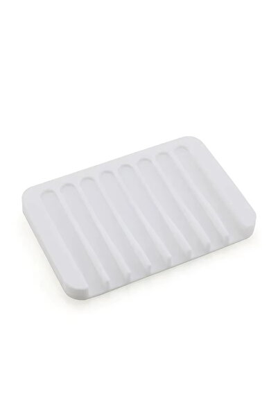 Choice3 white 1Pcs Self Draining Soap Holder Silicone Soap Dish Soap Saver fo...