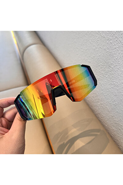 Choice6 black red Hiking 2pcs Cycling Anti Light Glasses Men Women UV400 Sand...