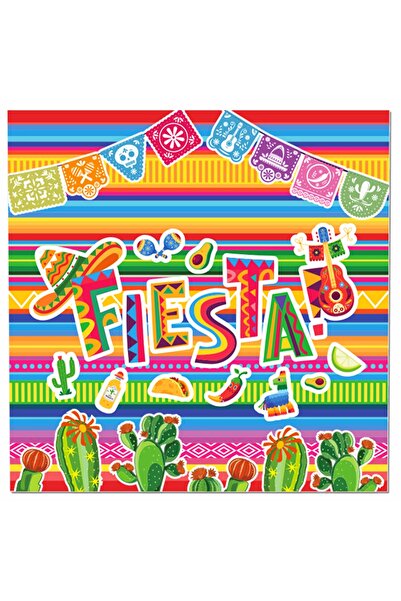 Choice MM269-20pcs-ZJ Mexican Fiesta Cctus Party مجموعات أدوات مائدة للاستخدا...