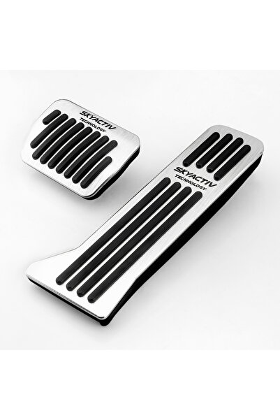 Choice AT 2pcs Silver Car Accelerator Footrest Pedal Brake Clutch Pad Accesso...