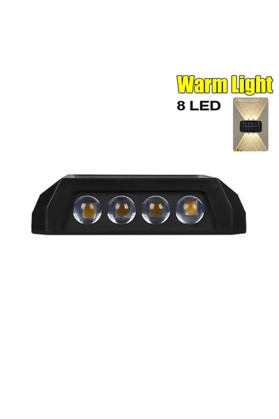 Choice3 Heinast Warm light 8 wick 4/6/8 LED Solar Double-headed High Brightne...