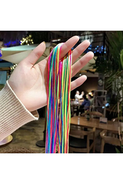 Choice No.1-1mm-10Pcs 90cm Mix Colorful 4-30Pcs Hair braids Rope strands for ...
