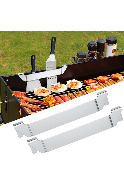 Choice 2 Pieces LMETJMA Stainless Steel Griddle Spatula Stand Grill Barbecue ...