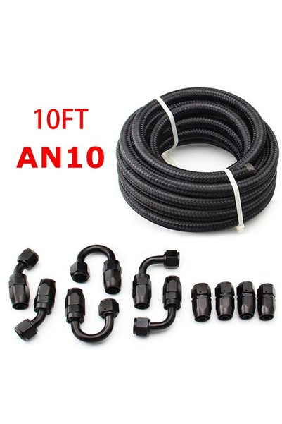 Choice7 AN10-10 3M AN6/AN8/AN10 CPE Oil Fuel Fittings Hose End 0+45+90+180 De...