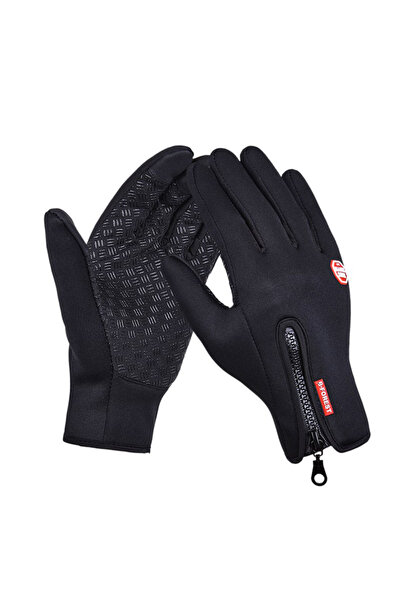Choice L A0001-BK Winter Gloves For Men Bike Cycling Gloves Windproof Cold Pr...