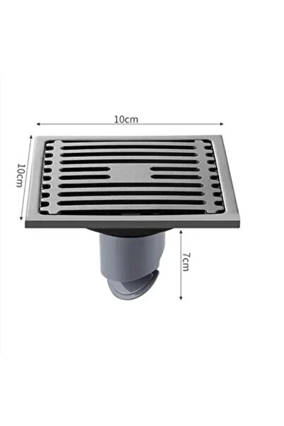 Choice Gun Grey-Single 10CM Square Floor Drain Anti-odor, Stainless Steel Flo...
