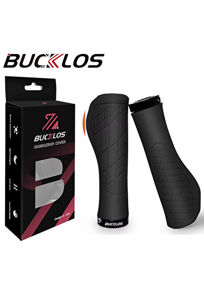 Choice9 BUCKLOS Model3-BLACK BUCKLOS Bicycle Handlebar Grip Lockable Shock-ab...