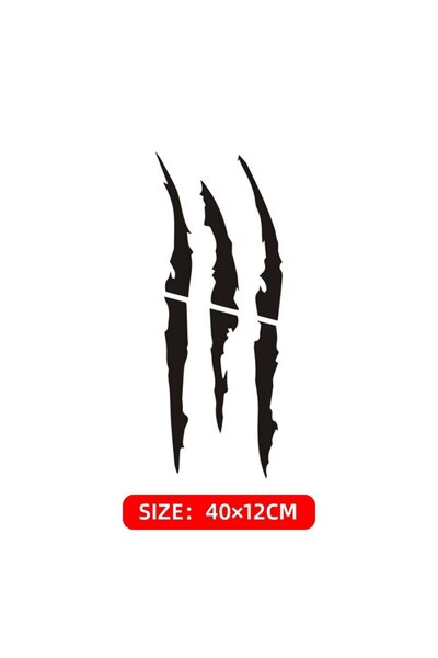 Choice1 Style B- Black 1pcs Motorcycle Stickers Skull Demon Claw HAHA Decals ...