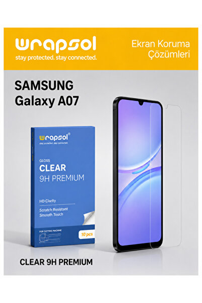 Wrapsol Samsung Galaxy A07 Clear 9H Premium Ekran Koruyucu (0.42 mm)