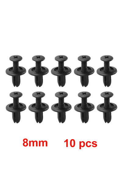 choice2 8mm 10pcs 8mm/6mm Plastic Rivets Fasteners Screw Car Fender Bumper Sc...
