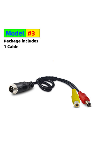 Choice5 Model-3 4Pin Aviation Head Male/Female To RCA AV/Female DC Multiple C...