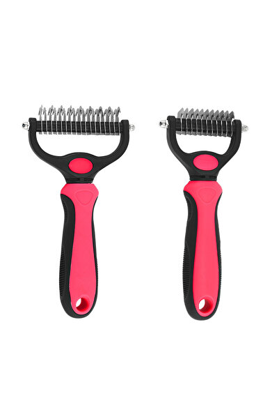 choice2 1PCS 7x17 cm Red Stainless Pet Deshedding Brush Dog Hair Remover Pet ...