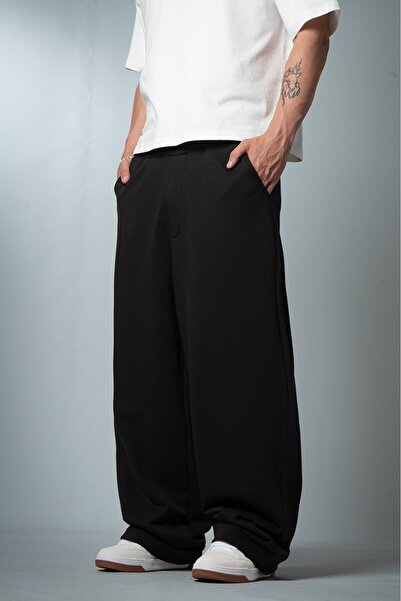 Crupt Studio Siyah Super Baggy Sweatpant Erkek Eşofman Altı