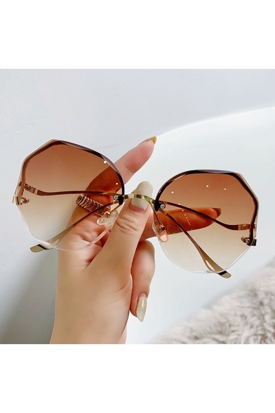 Choice Tea Fashion Aesthetic Sunglasses for Women/Men Colour Large Frame Wome...
