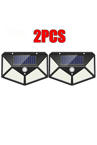 Choice 2Pcs-100LED New Upgrade Solar Street Light 12/8/6/4/2/1Pcs Outdoor Sol...