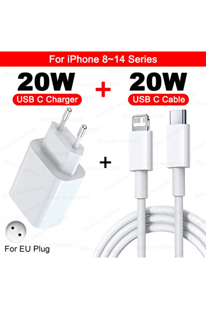Choice4 EU 2IN1(8-14 Serie) 20W USB C PD Charger Quick Charge 3.0 USB Type C ...