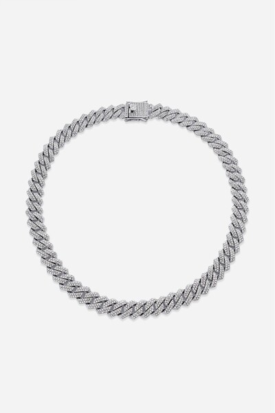 UKHWD SUPPLY 12mm Cuban Chain Zincir Kolye KA1145GM