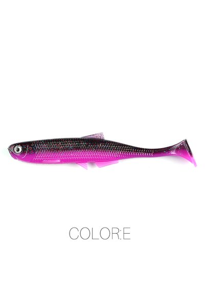 Choice 75mm 6pcs 2.3g E Supercontinent Leanness ShadTeez T-tail 5cm/7.5cm/12c...