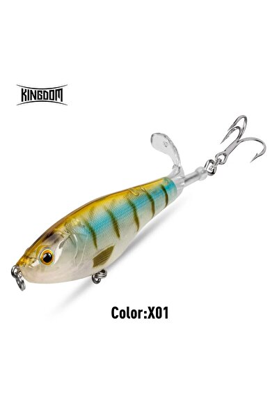 Kingdom 110mm 17g X01 Topwater Propeller Pencil Bait 90mm 11g 110mm 17g Poppe...