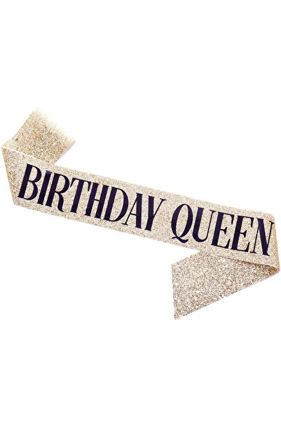 Choice4 Golden-Queen 1Pc Glitter Ceremony Belt Birthday Queen Party Strap Bir...