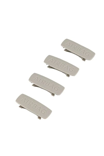 Choice Gray 4Pcs 4Pcs AIRBAG Airbag A B C Pillar Insert Trim Cover Badge For ...