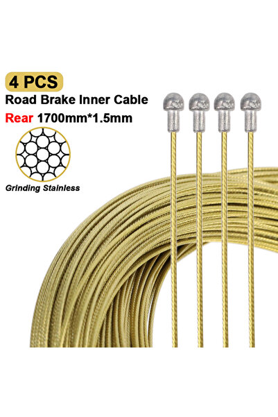 Choice 4PCS Road 1700mm HEPPE Bike Shifter Brake Cables MTB Road Bike Front R...