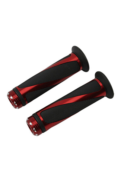 Choice1 Red 24 22mm Motorcycle Grip Universal Handle Handlebar CNC for Kawasa...