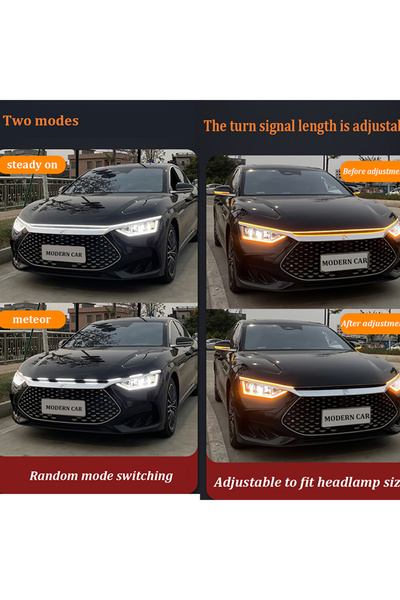 Choice شريط إضاءة LED نهاري ديناميكي أبيض أصفر أصفر أبيض بطول 1.8 متر (71 بوص...