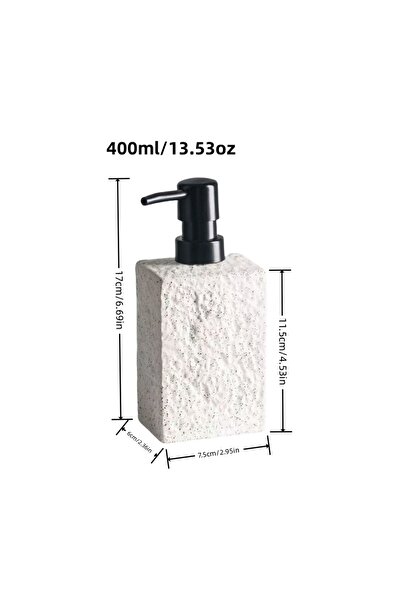Choice Ceramic 400 ml RYP-xiangyabai High End Stone Texture Ceramic Lotion Bo...