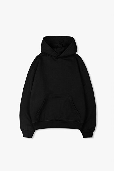 Super Rare Siyah Oversize Erkek Hoodie US3982SY
