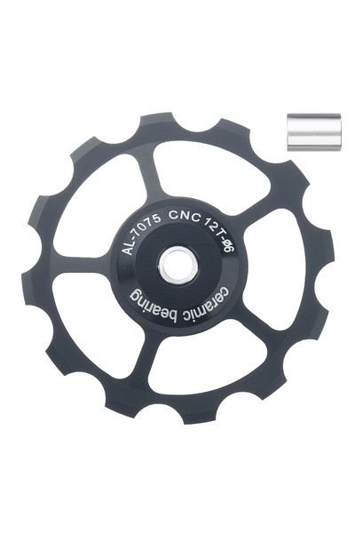 Choice black 12T MTB Bicycle Rear Derailleur Jockey Wheel Ceramic Bearing Pul...