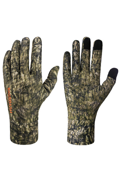 Choice XL Mossy Wood Men's Lightweight UPF 50+ Camo Hunting Gloves HG05