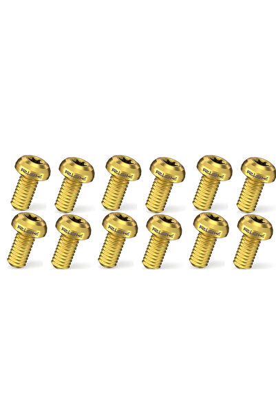 Choice 1 Set Golden RISK 12pcs/bag Mountain Road Bike Bicycle TC4 Titanium M5...