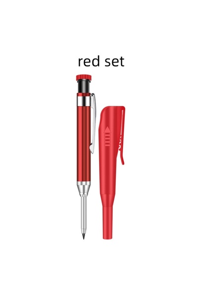Choice1 red set 2.8mm Metal Solid Carpenter Mechanical Pencil With Holder Dee...
