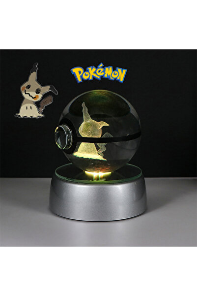 Choice5 Mimikyu Pokemon 3D Crystal Ball Figure Toys Pokeball Mimikyu Bulbasau...
