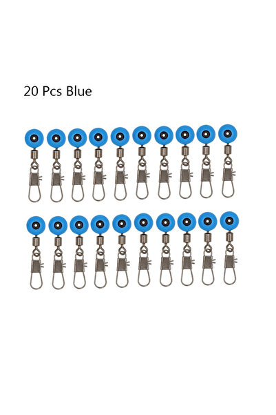 Choice Blue 20pcs 20PCS/Lot Fishing Float Bobber Stops Space Beans Connectors...