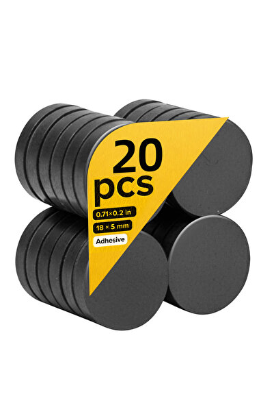 choice2 20P-18x5 Magnets for Adhesive Backing, Small Ceramic Crafts Magnets R...