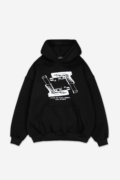 Fadeback Land of Pain Oversize Men's Hoodie