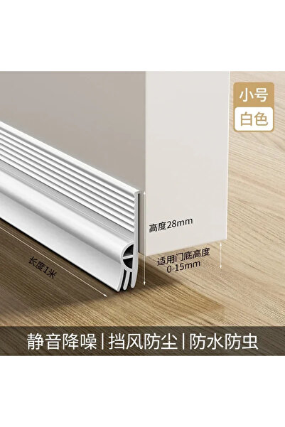 choice2 White 28mm New 1M Door Bottom Sealing Strip Windproof Dust Stopper Gu...