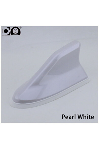 Choice10 Pearl White Waterproof Shark Fin Antenna Special Car Radio Aerials S...