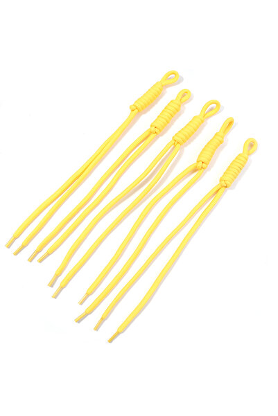 Choice18 24-28cm 5pcs Yellow 5pcs Colorful Braided Lanyard Keychain for Phone...
