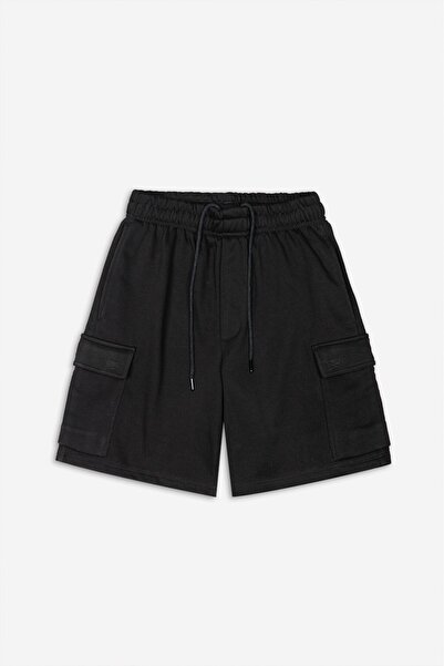 UKHWD SUPPLY Black Cargo Urban Men's Shorts