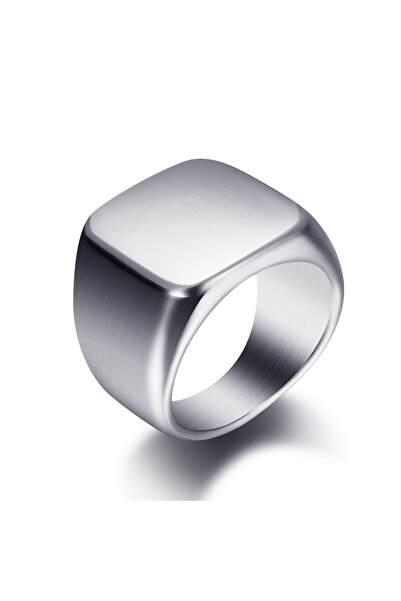 Choice26 8 Silver Free Engrave New Silver/Gold/Black/Blue Square Big Width Si...