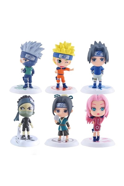 Choice5 Bandai 6 pcs opp bag 6 Pcs/Lot NARUTO Sasuke Gaara Uchiha Madara Figu...