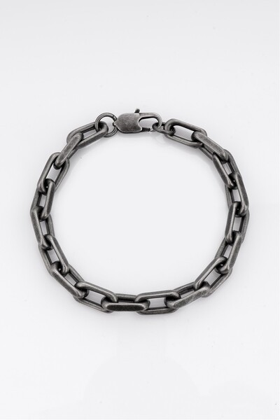 UKHWD SUPPLY 316L Stainless Steel Oxidized Sailor Men's Bracelet